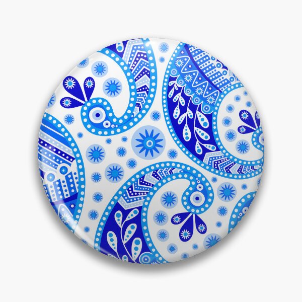 Item preview, Blue paisley  designed and sold by Anisha  Vaz.