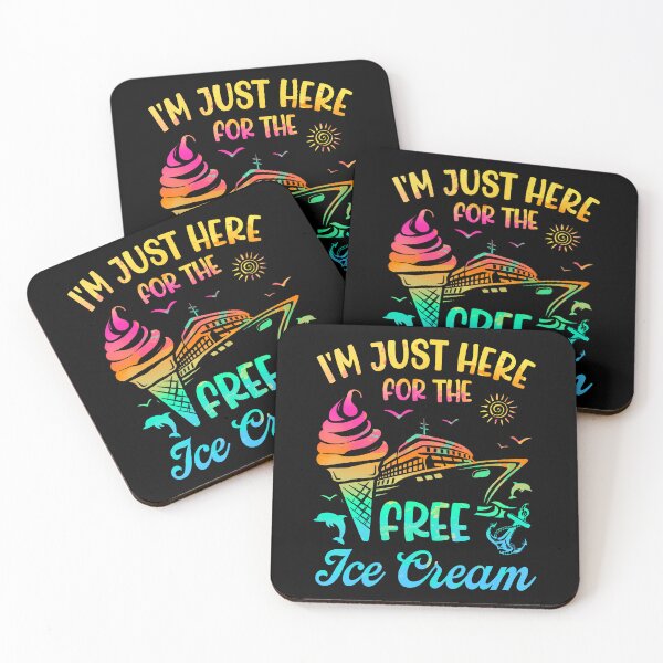 Item preview, I'M Just Here For The Free Ice Cream Cruise Family Trips designed and sold by keatnybolho.