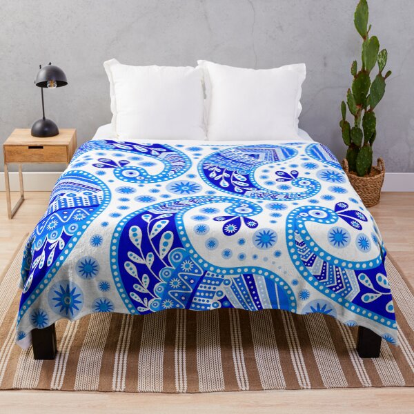 Item preview, Blue paisley designed and sold by Anisha Vaz.
