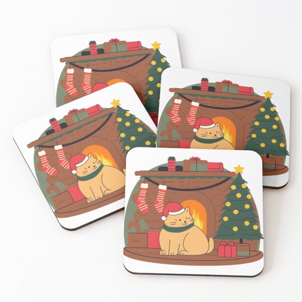 Item preview, Cozy Fireside Cat designed and sold by VYRON STUDIO.