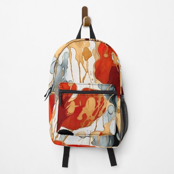 Item preview, Abstract Crimson Floral & Smoke Seamless Pattern designed and sold by CharlieDesings.