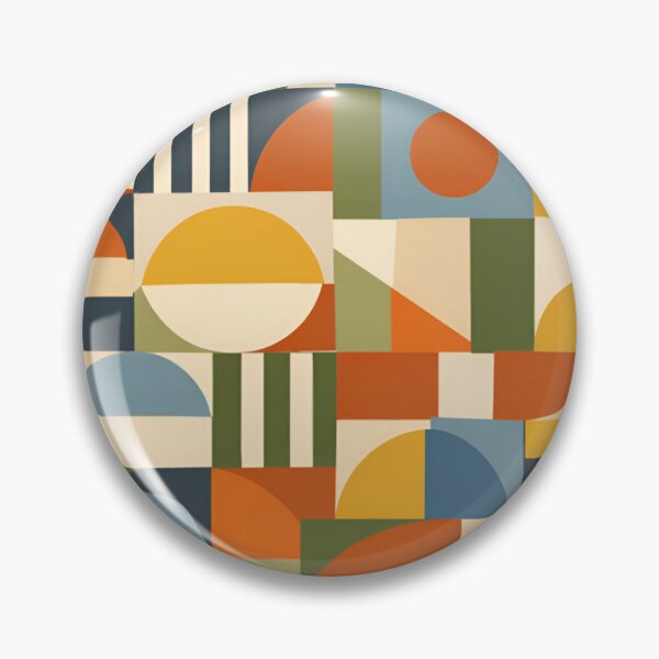 Item preview, Retro Geometric Pattern Sticker designed and sold by AlignStudio.