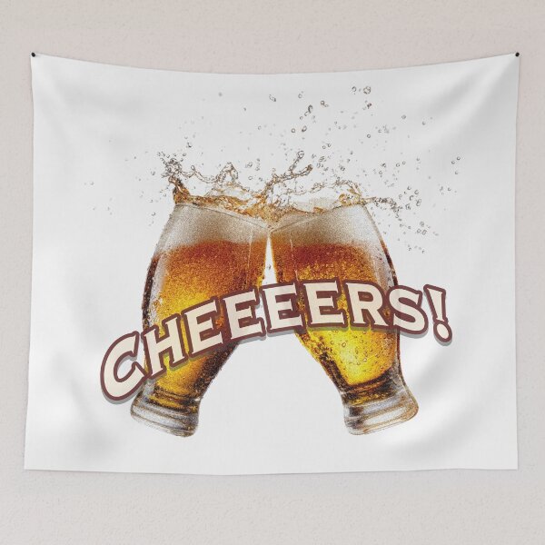 Item preview, Retro Cheers! Sparkling Craft Beer Splash designed and sold by casualnature.