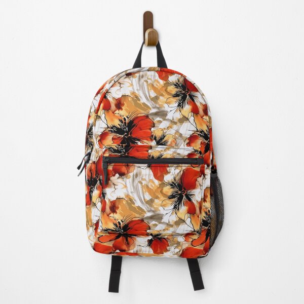 Item preview, Abstract Crimson Floral & Smoke Seamless Pattern designed and sold by CharlieDesings.