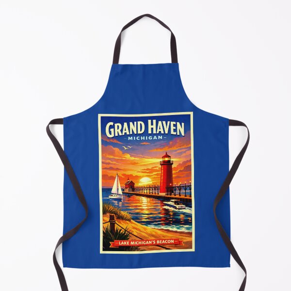 Item preview, Grand Haven Michigan Lighthouse at Sunset designed and sold by American Travels.