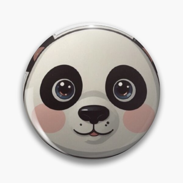 Item preview, Kawaii Panda Face with Bamboo – Cute Chibi designed and sold by MiniPrintMagic.