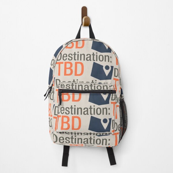 Item preview, Destination: TBD – Minimalist Travel Quote with Map Icon designed and sold by SplashTastic.