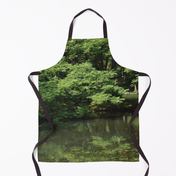 Item preview, Green trees in the park reflected in the water designed and sold by Betulek.