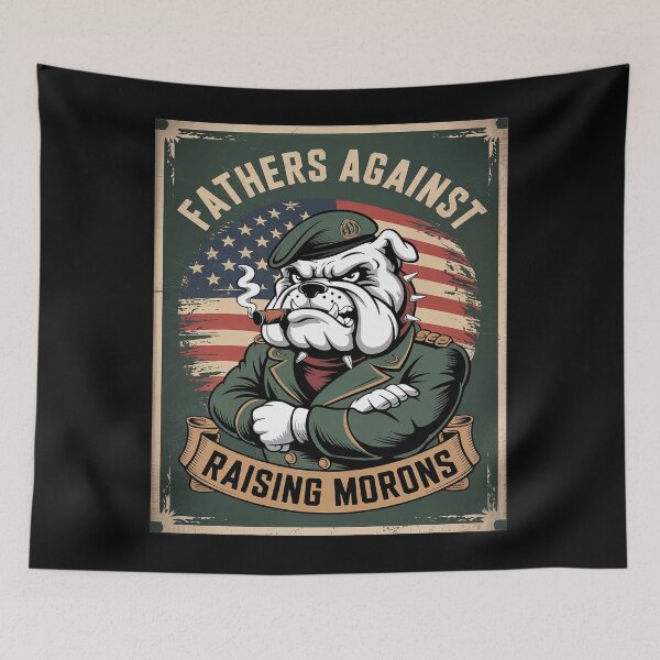 Item preview, Funny Fathers Against American Flag Raising Morons designed and sold by InspiredFoul.