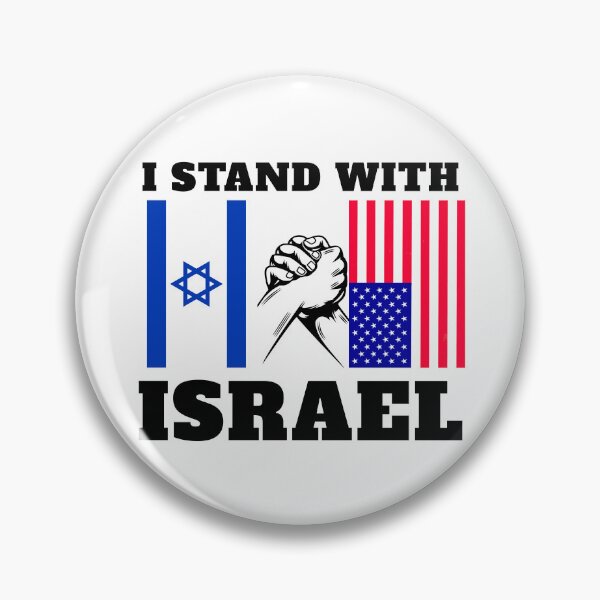 Item preview, I Stand With Israel – USA and Israel Flag Unity  designed and sold by MoriaStore.