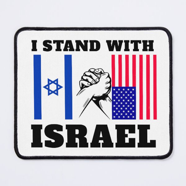 Item preview, I Stand With Israel – USA and Israel Flag Unity designed and sold by MoriaStore.