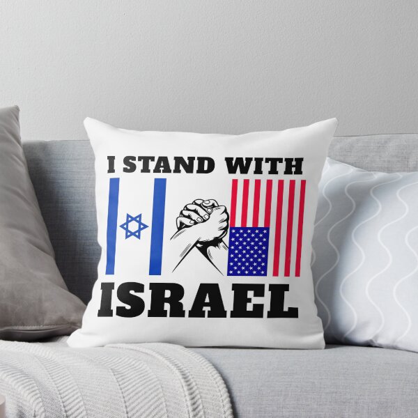 Item preview, I Stand With Israel – USA and Israel Flag Unity  designed and sold by MoriaStore.
