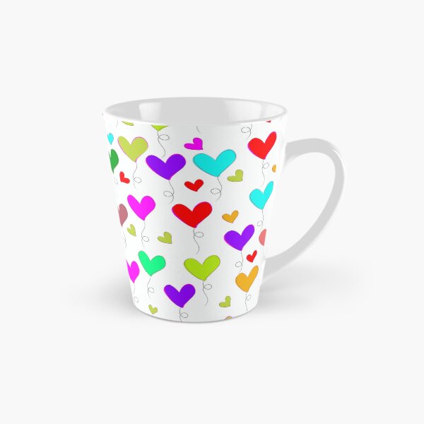 Item preview, Colorful Floating Heart Balloons Pattern - Whimsical Love Art designed and sold by DeeLulu.