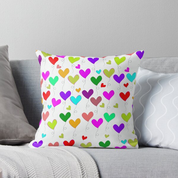Item preview, Colorful Floating Heart Balloons Pattern - Whimsical Love Art designed and sold by DeeLulu.