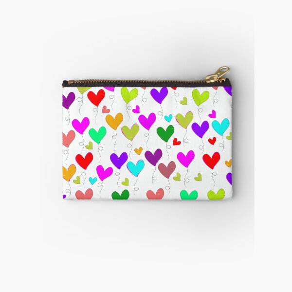Item preview, Colorful Floating Heart Balloons Pattern - Whimsical Love Art designed and sold by DeeLulu.