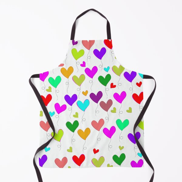 Item preview, Colorful Floating Heart Balloons Pattern - Whimsical Love Art designed and sold by DeeLulu.