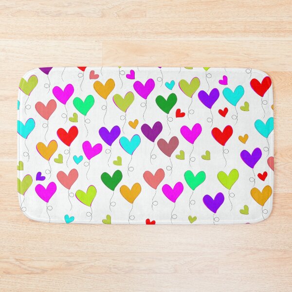 Item preview, Colorful Floating Heart Balloons Pattern - Whimsical Love Art designed and sold by DeeLulu.