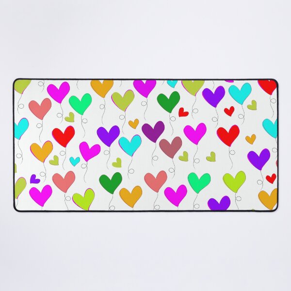 Item preview, Colorful Floating Heart Balloons Pattern - Whimsical Love Art designed and sold by DeeLulu.