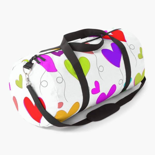 Item preview, Colorful Floating Heart Balloons Pattern - Whimsical Love Art designed and sold by DeeLulu.