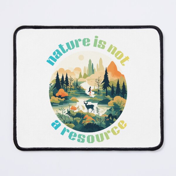 Item preview, Nature Is Not a Resource – Whimsical Forest Illustration designed and sold by hallwell.