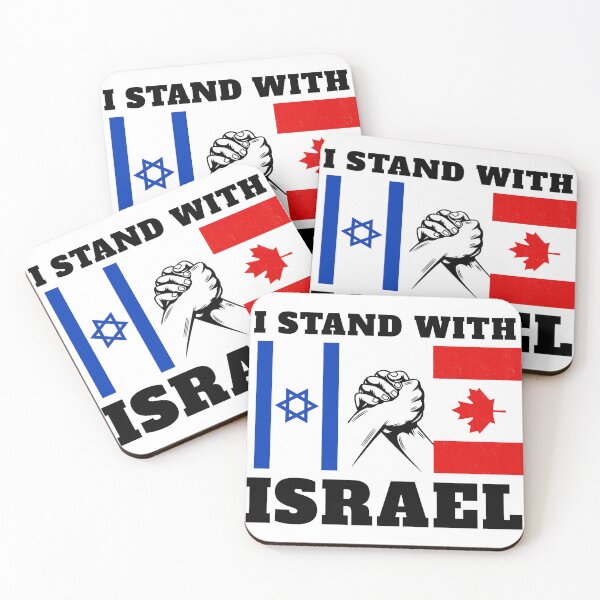 Item preview, I Stand With Israel – Canada and Israel Flag Unity  designed and sold by MoriaStore.