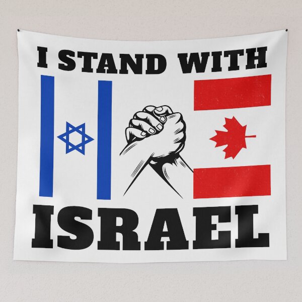 Item preview, I Stand With Israel – Canada and Israel Flag Unity  designed and sold by MoriaStore.