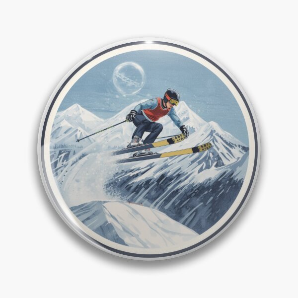 Item preview, Winter Sports Games Arena Ski Jumping Competition Sticker designed and sold by colorleafz.