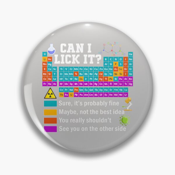 Item preview, Can I Lick It Periodic Table Chart Science Teacher Cool Meme designed and sold by FrankIsabel.