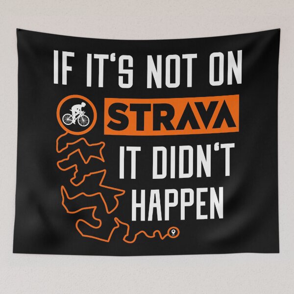 Item preview, If It's Not On Strava It Didn't Happen Shirt - Funny Running & Cycling Quote | GPS Fitness Tracker Humor | Athlete Data Nerd designed and sold by BMLprint ⭐⭐⭐⭐⭐.