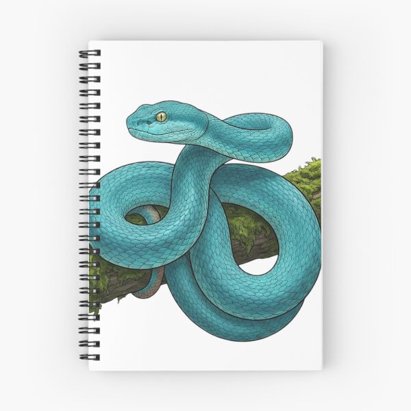 Item preview, Blue Insularis – Realistic Blue Pit Viper Scientific Illustration designed and sold by zaki ⭐⭐⭐⭐⭐.