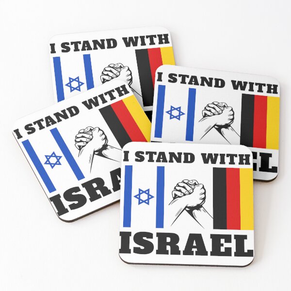 Item preview, I Stand with Israel – Germany and Israel Unity designed and sold by MoriaStore.