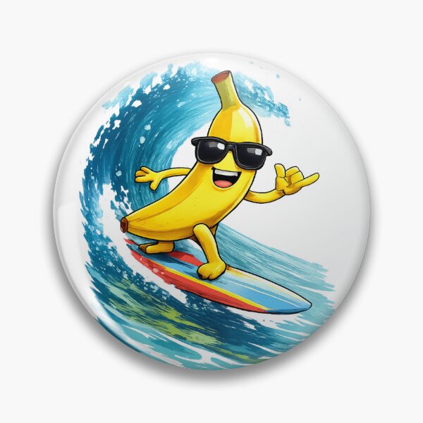 Artikelvorschau, Banane surft die Welle entworfen und verkauft von Taoufik79-shop.
