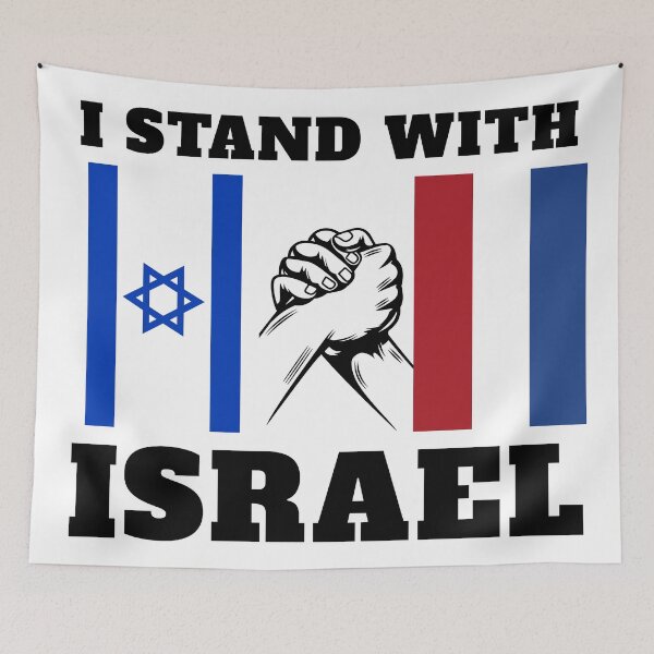 Item preview, I Stand with Israel – Israel and Netherlands Flags Unity designed and sold by MoriaStore.