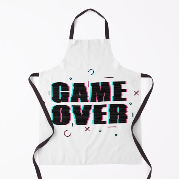 Item preview, Game Over – Neon Glitch Gaming Typography Design designed and sold by inaveed.