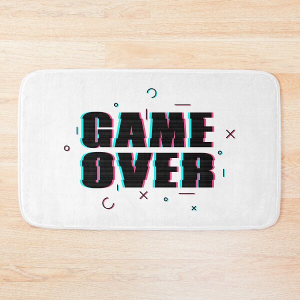 Item preview, Game Over – Neon Glitch Gaming Typography Design designed and sold by inaveed.
