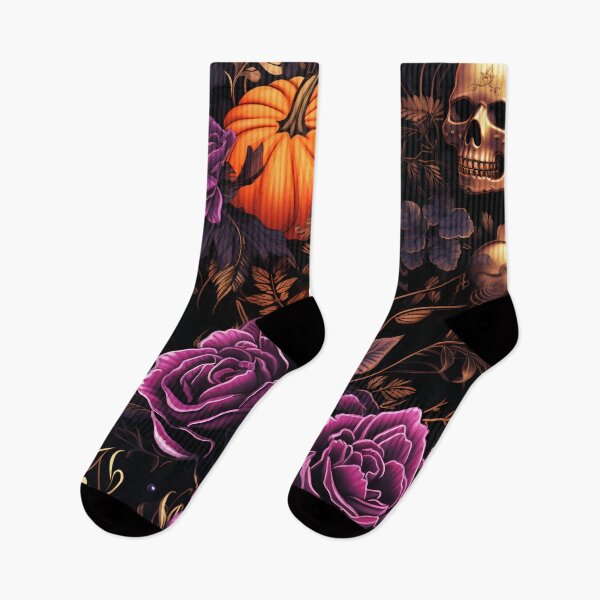 Item preview, Dark Elegant Seamless Pattern with Pink Roses, Gold Ornate Leaves and Red Berries designed and sold by CharlieDesings.