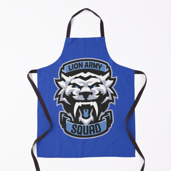 Artikelvorschau, Löwenarmee-Trupp – Militärisches Löwenmaskottchen-Logo, mächtiges Kriegerteam entworfen und verkauft von MerlinWear.