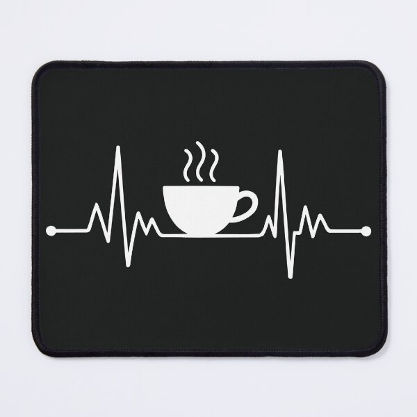 Item preview, Coffee Heartbeat Drinking Coffee designed and sold by Trend Print Studio.