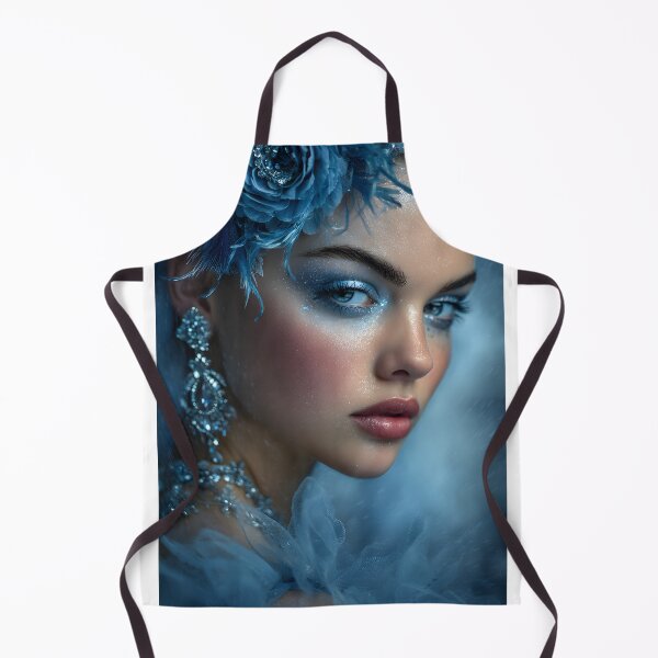 Item preview, Enchanting Blue Portrait with Ethereal Elegance designed and sold by Artessie.