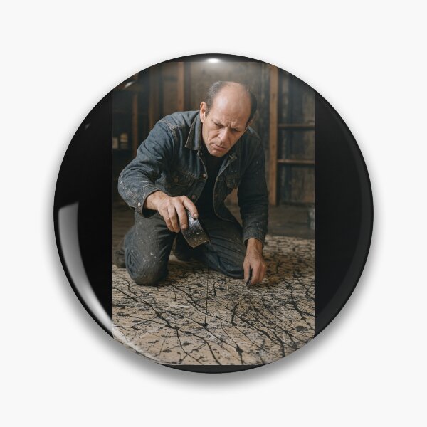 Item preview, Jackson Pollock Famous Action Painter in the Process of Creating a Workout  designed and sold by Halifaxartguy.