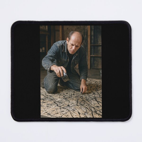 Item preview, Jackson Pollock Famous Action Painter in the Process of Creating a Workout  designed and sold by Halifaxartguy.