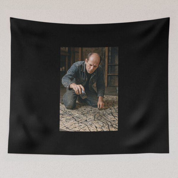 Item preview, Jackson Pollock Famous Action Painter in the Process of Creating a Workout  designed and sold by Halifaxartguy.