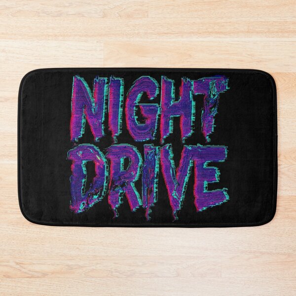 Item preview, Night Drive - Retro Neon Glitch Typography Design designed and sold by DConcept.