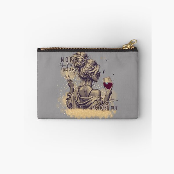 Item preview, Nope not today–peopled out girl with wine designed and sold by Szpaku desart .