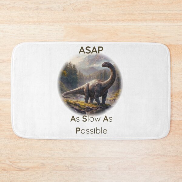 Item preview, Funny Peaceful Apatosaurus with re-worded ASAP (AI Generated Art) designed and sold by DINOSA - Creative Studio.