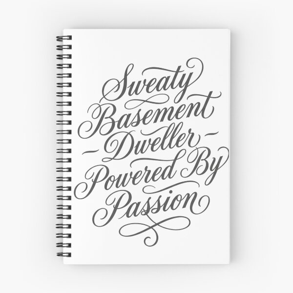 Item preview, Sweaty Basement Dweller Elegant Script Typography designed and sold by anass002.