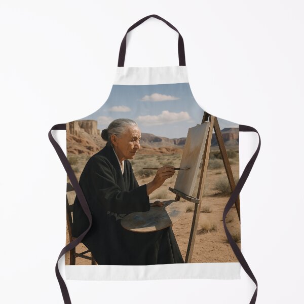 Item preview, Georgia O’Keeffe painting on location in the Desert designed and sold by Halifaxartguy.