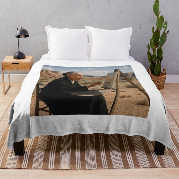 Item preview, Georgia O’Keeffe painting on location in the Desert designed and sold by Halifaxartguy.