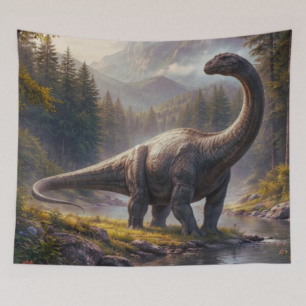 Artikelvorschau, Friedlicher Apatosaurus (KI-generierte Kunst) entworfen und verkauft von DINOSA - Creative Studio.