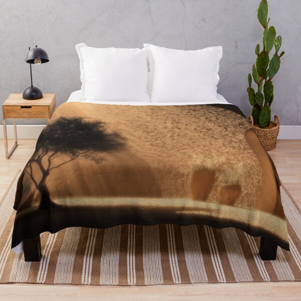 Item preview, Golden Desert Courtyard – Minimalist Tree, Light and Shadow Art designed and sold by nadrune.